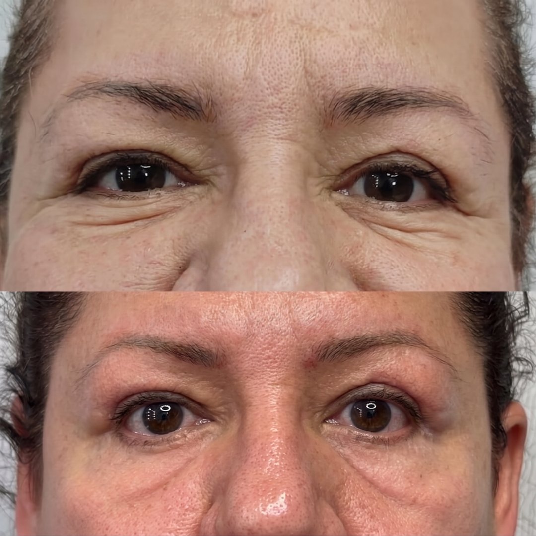 Antes y después de Endolifting: mirada y ojeras